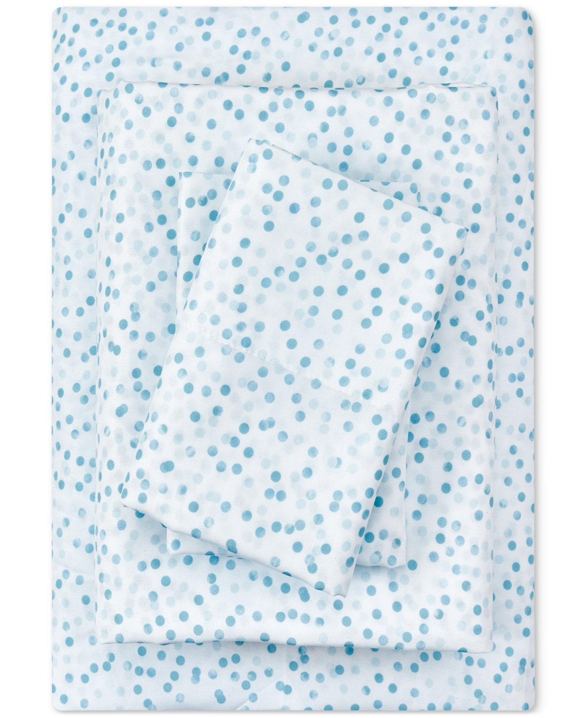 Fairfield Square Collection Microfiber Easy Care Printed 4-pc. Sheet Set, Queen In Teal