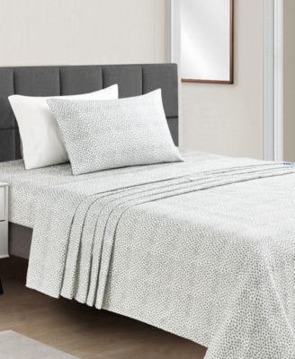Microfiber Easy Care Printed 3-Pc. Sheet Set, Twin