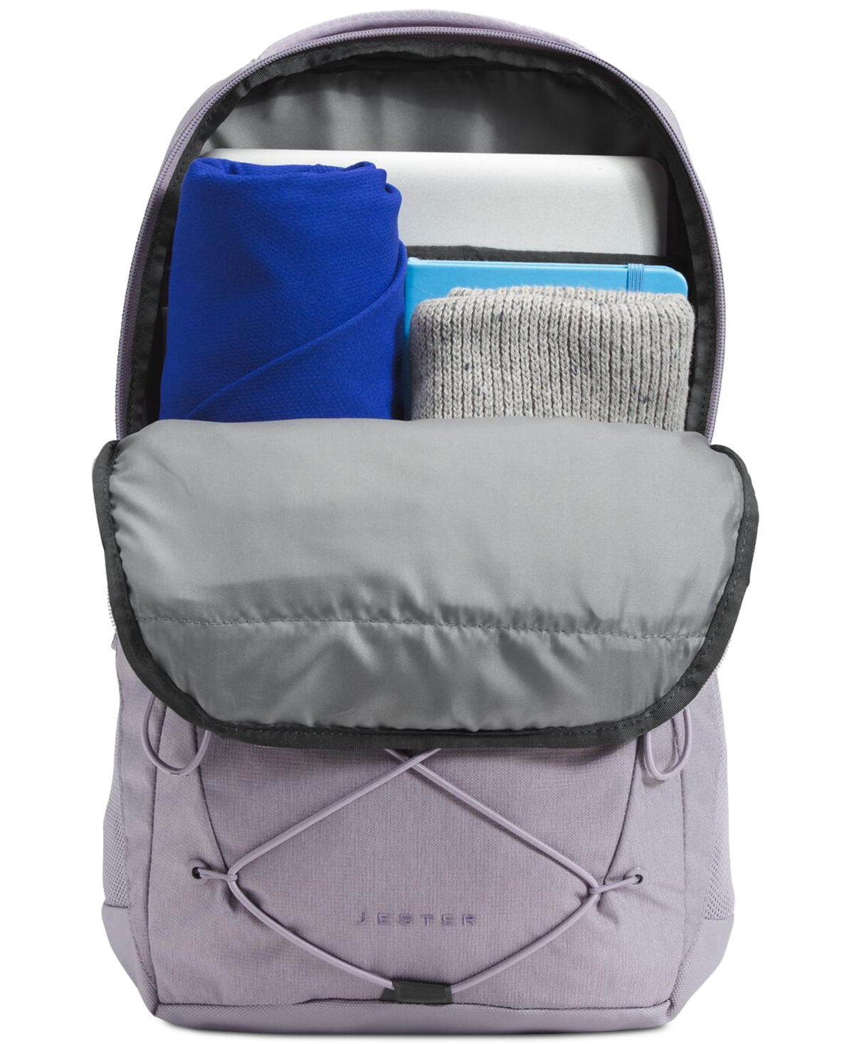 Shop The North Face Women's Jester Backpack In Minimal Grey Dark Heather