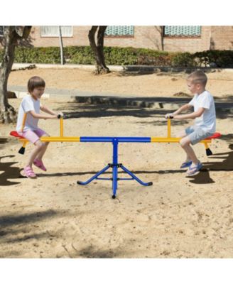 360°Rotation Kids Seesaw Swivel Teeter Totter Playground Equipment