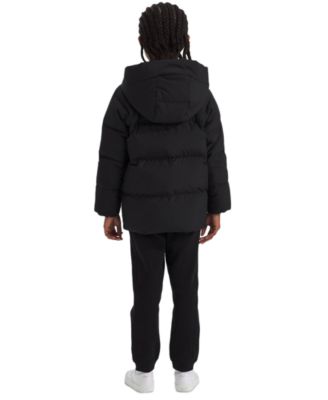 Toddler & Little Girls North Quilted Fleece-Lined Full-Zip Hooded Down Parka