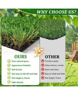 Simplie Fun Artificial Grass Runner Rug for Outdoor Decor