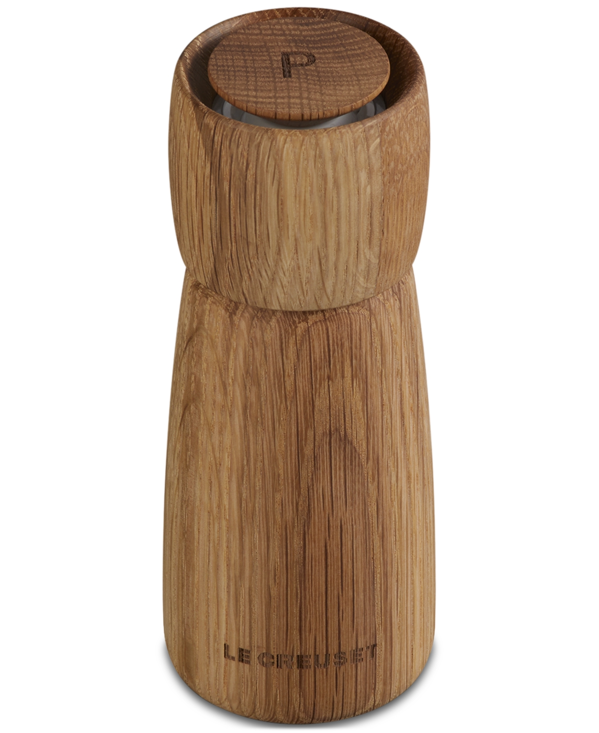 Le Creuset White Oak Alpine Pepper Mill, 7" In White Oak
