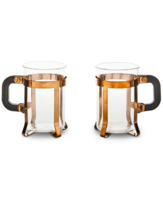 MacKenzie-Childs - Glass Coffee Cup, Set of 2