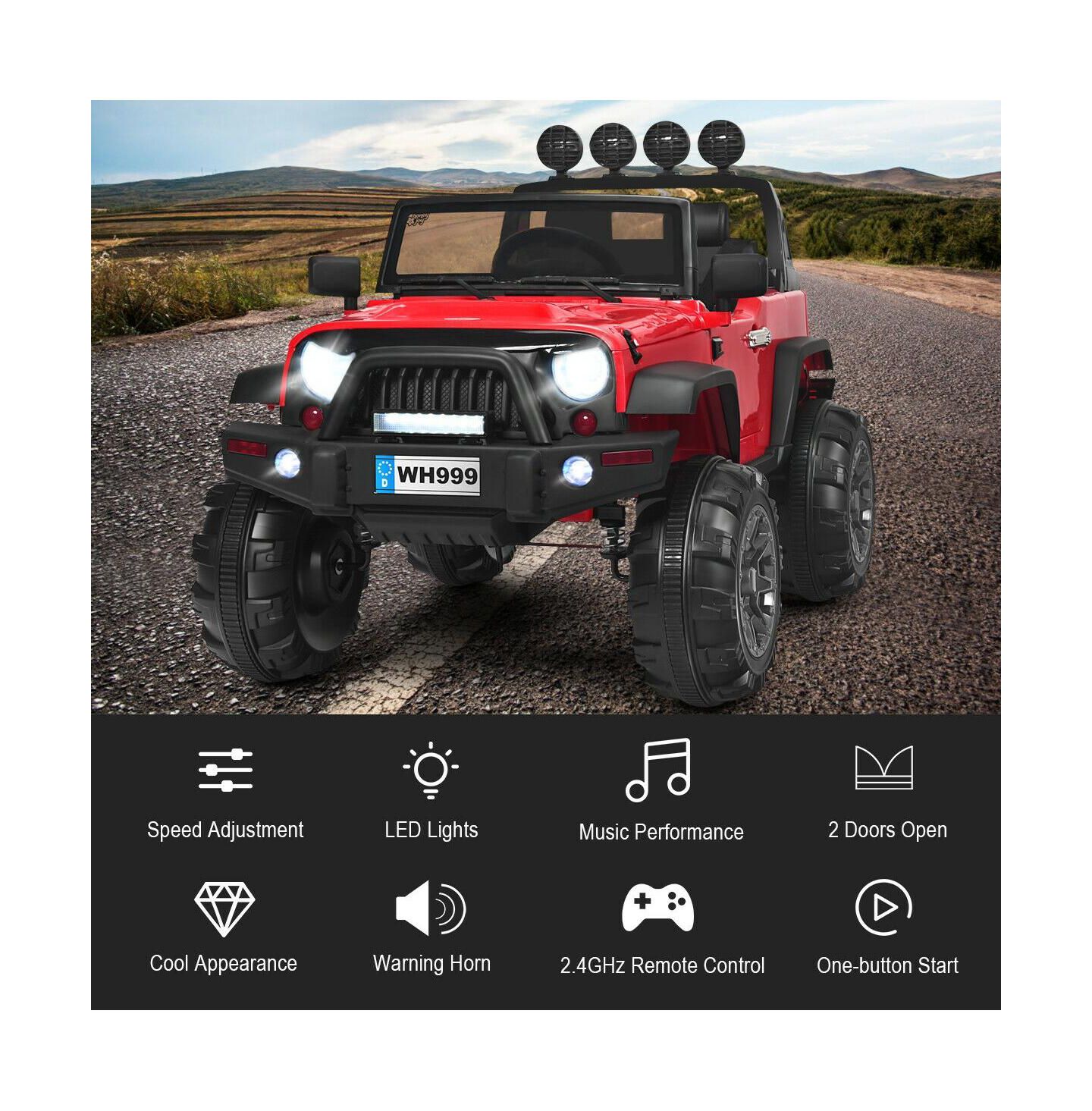 Детская игрушка SUGIFT 12V Remote Control Ride-On Car, 49"L x 31"W x 32"H, Ages 3-7, цвет: Красный — фото 7