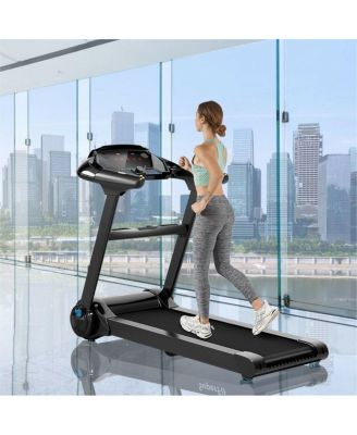2.25HP Folding Treadmill with Bluetooth Speaker-Black