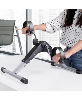 Folding Under Desk Indoor Pedal Exercise Bike for Arms Legs