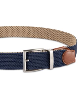 Men's Stretch Reversible Woven Belt, Exclusively at Macy's