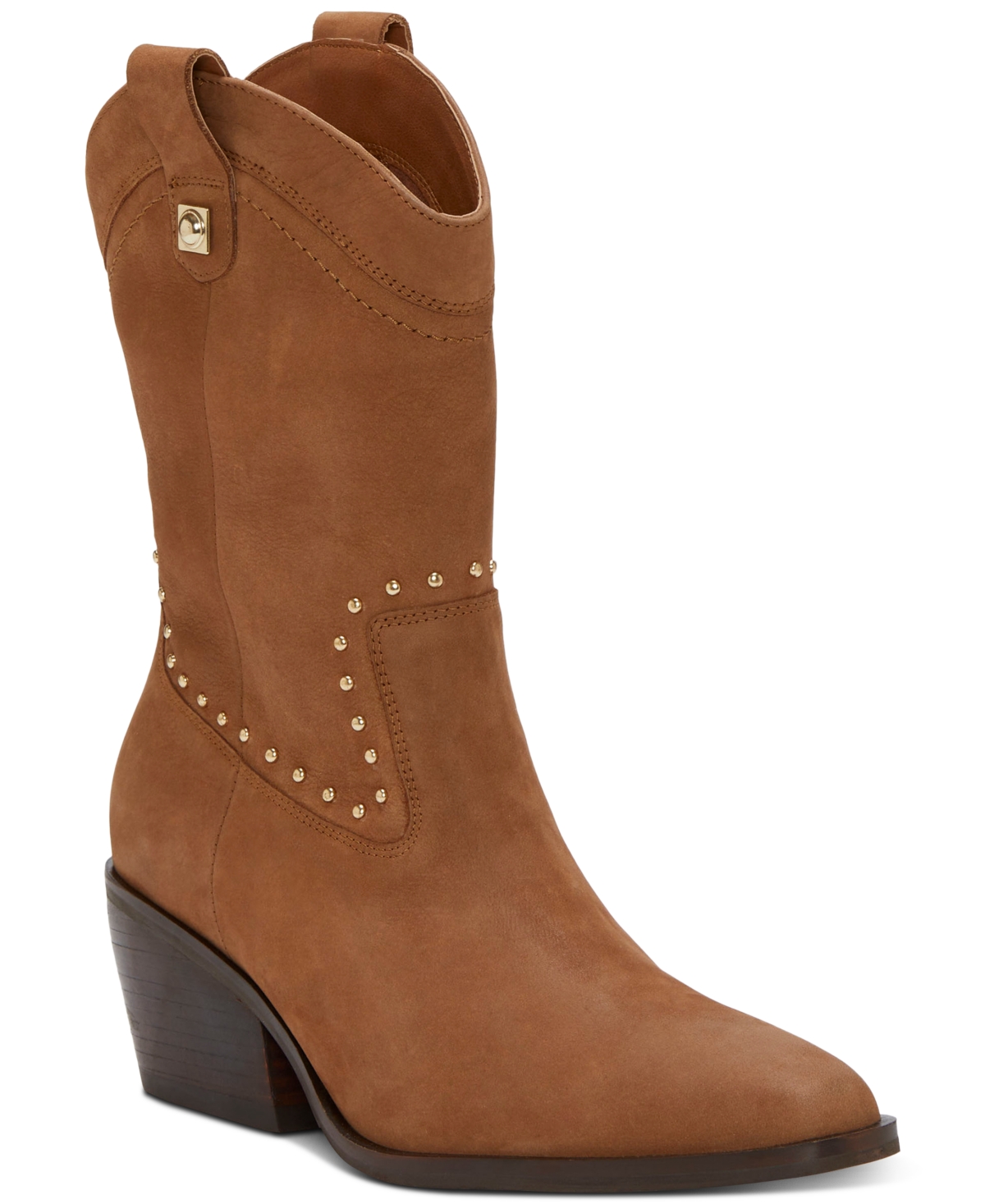 LUCKY BRAND WOMEN'S CESIET STUDDED COWBOY BOOTS 
