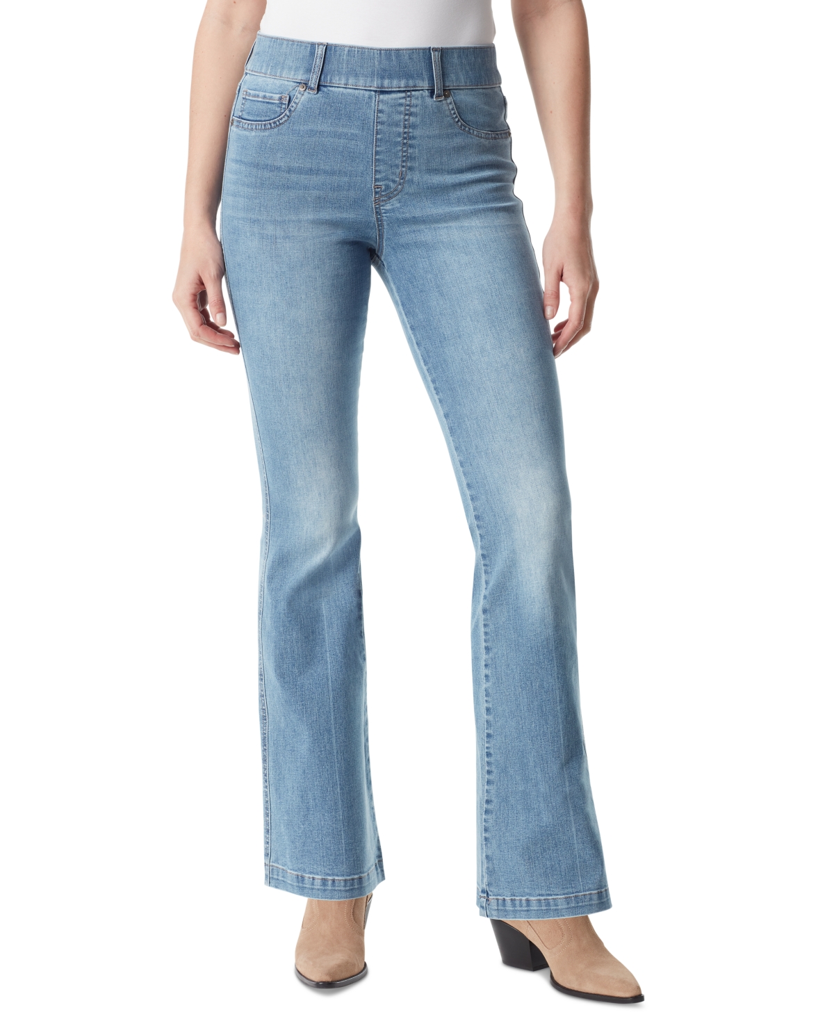 Gloria Vanderbilt Petite Shape Effect Flare Tummy-control Jeans In Sonoma Valley