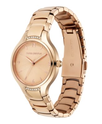 Women's Lea Rose Gold-Tone Stainless Steel Watch 34mm