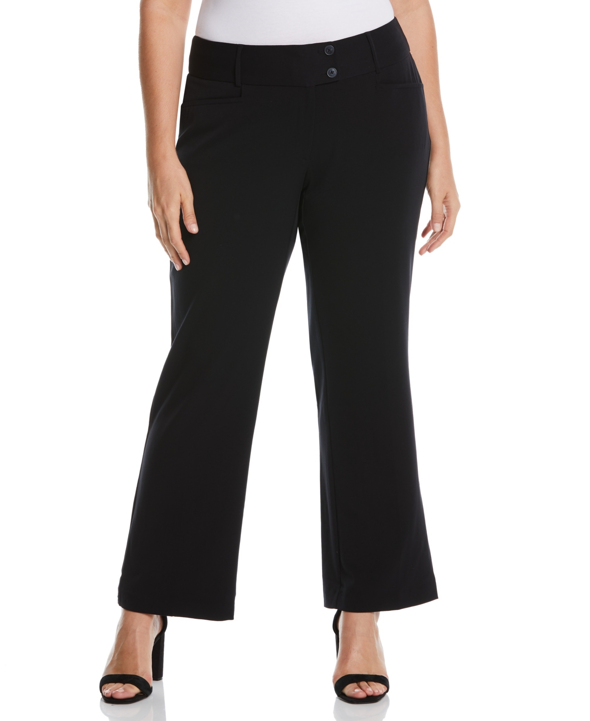 Rafaella Plus Size Curvy Fit Short Length Bootcut Pant