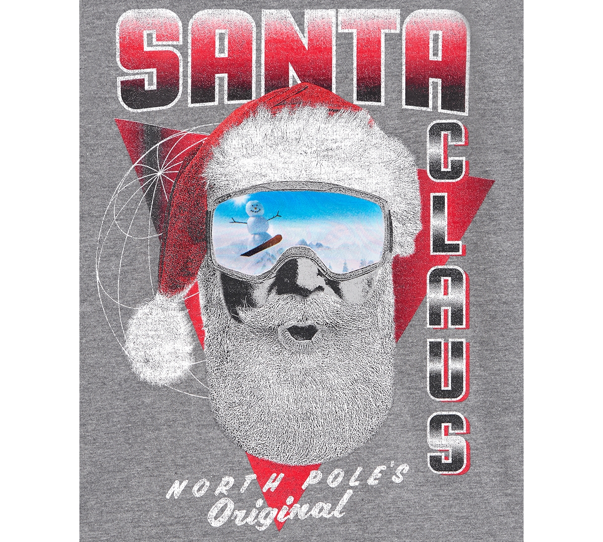 Carter's Little & Big Kids Santa Graphic Long-Sleeve T-Shirt
