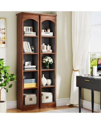 70.9-Inch Tall 5-Tier Modern Slim Corner Bookcase