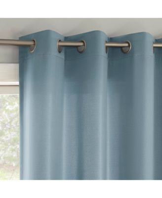 Brandon Magnetic Closure Room Darkening Grommet Curtain Panel Pair
