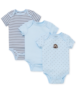 Little Me Baby Boys Monkey Bodysuits 3-Pack