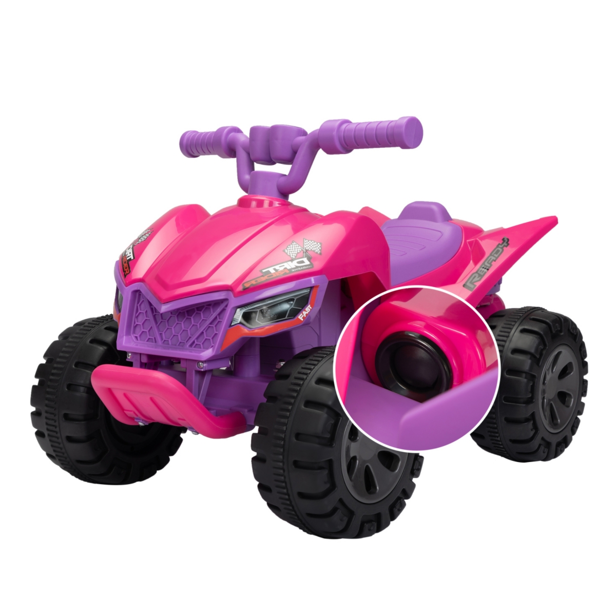Streamdale Electric Kids' Ride-On Atv with Music and Lights