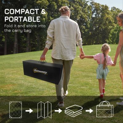 Reversible Outdoor Rug for Camping and Patios, 9' x 12'