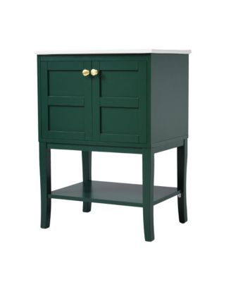 Modern 24" Bathroom Vanity with Sink and Storage