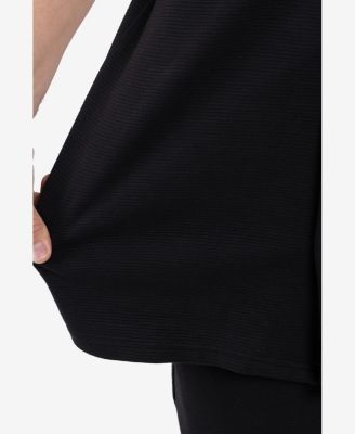 Men's Camp Collar Short Sleeve Textured Button-Up Shirt