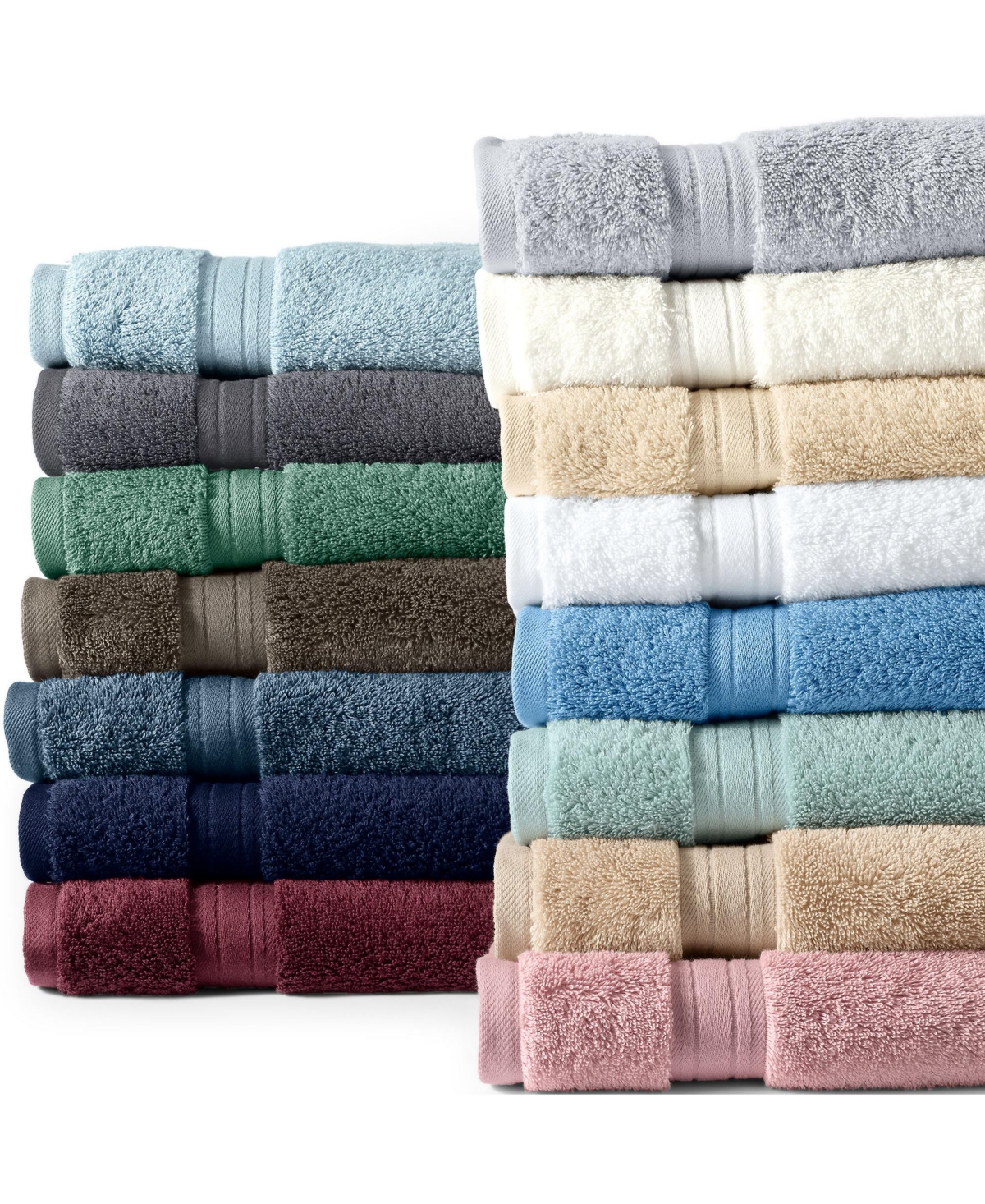 Lands' End Premium Supima Cotton 2-Piece Washcloth Set