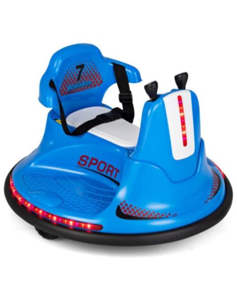 Детская игрушка VEBREDA 6V Bumper Car 360-Degree Spin Ride-On Car, Ages 3+, цвет: Синий