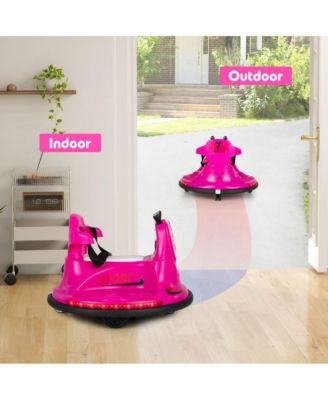 6V Bumper Car for Kids Toddlers Electric Ride On Car Vehicle with 360° Spin-Red