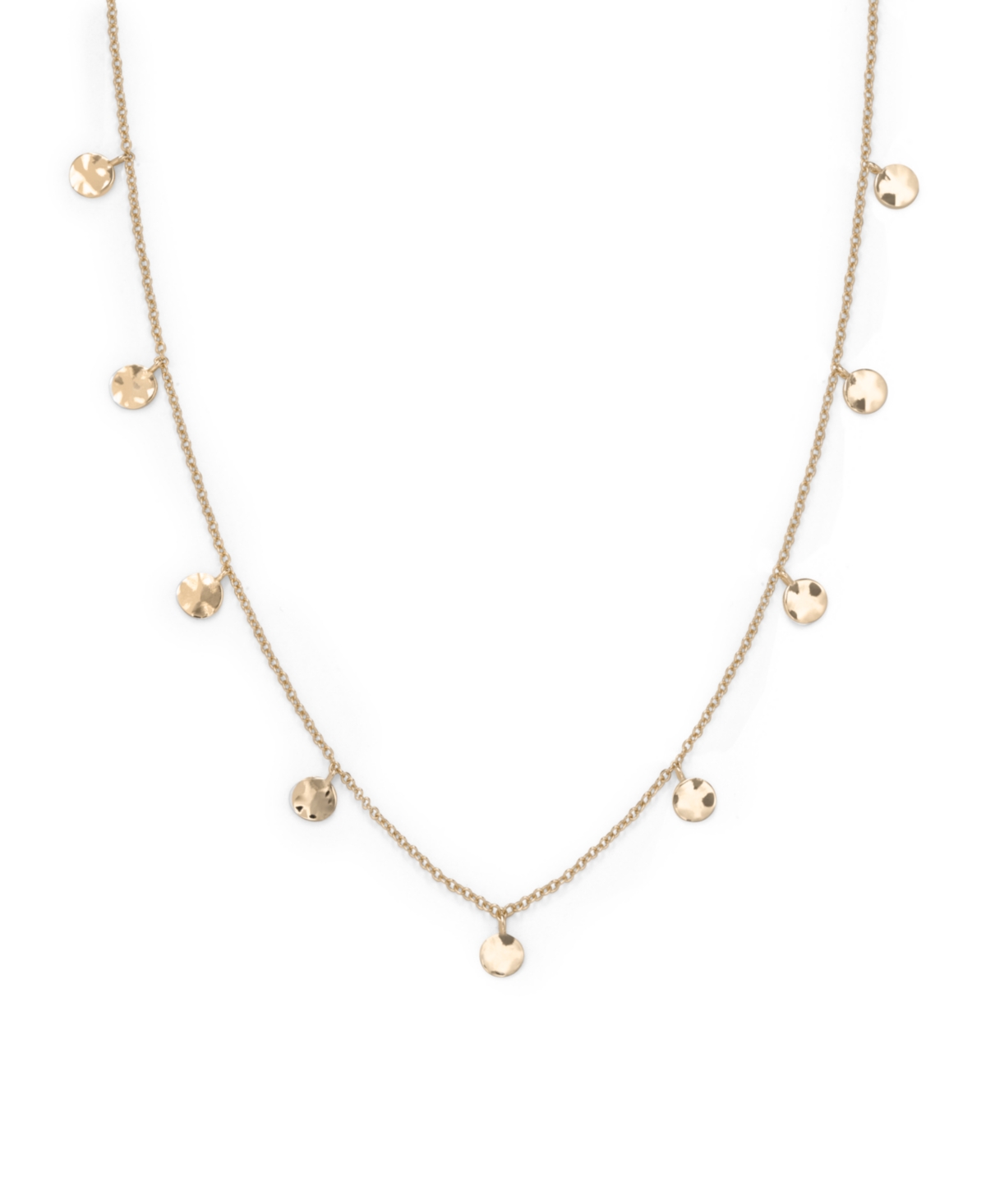 Multi Coin Choker In 14K Yellow Gold Plated Stainless Steel - Gold
