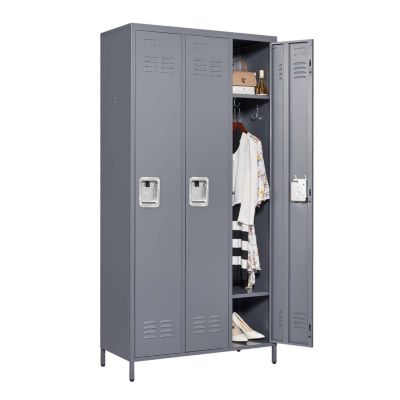 3-Door Metal Lockers for Storage
