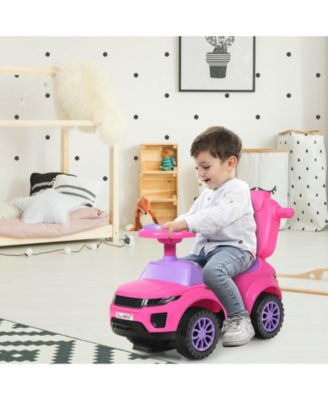 3 In 1 Ride on Push Car Toddler Stroller Sliding Car with Music