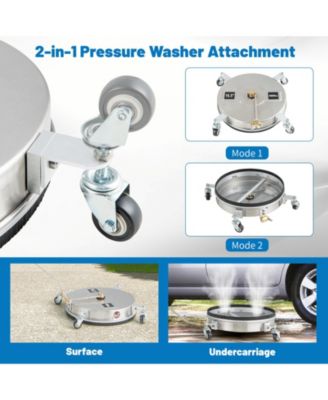 4000PSI Pressure Washer Surface Cleaner Stainless Steel with Casters