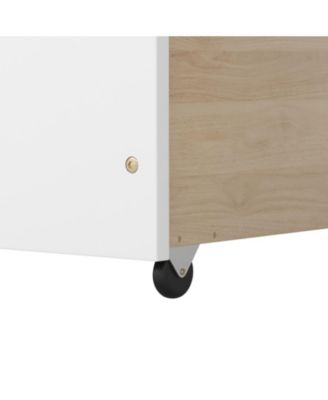 Twin House Bed with 2 Storage Drawers and Roof & Fence Rails-White