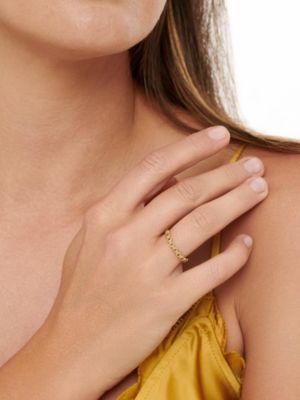 Cable Link Ring in 14K Gold, Size 7, approx. 1.6 grams