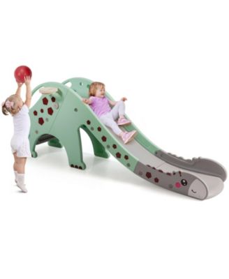 3-in-1 Kids Climber Slide Play Set with Basketball Hoop