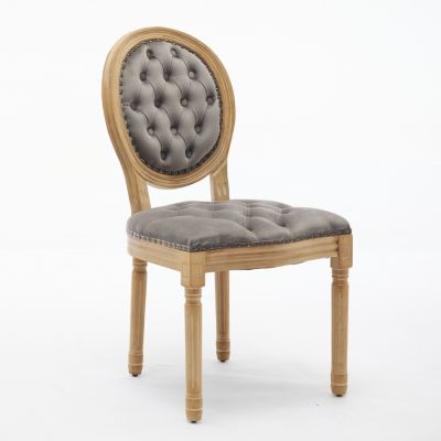 Velvet Dining Chairs with Nailhead Trim (Set of 2)
