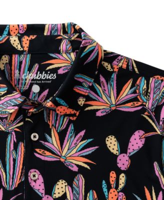 Спортивное поло Chubbies Chubbies Mens с принтом Neon Desert с коротким рукавом 11890₽