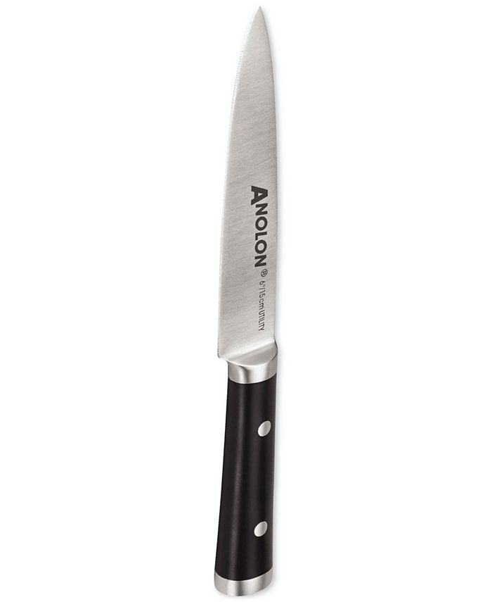 Anolon Cutlery 6" Japanese Stainless Steel Utility Knife with Sheath