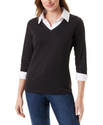 Gloria Vanderbilt - Women's Maxine Layered-Look Top