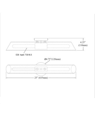 4.75" Glass, Metal Samantha 2 Light Tall Vanity Light with Fluted Glass