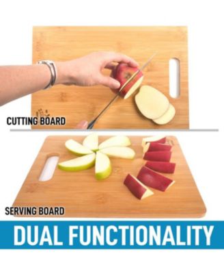 Bamboo Wooden Cutting Boards – Premium 3-Piece Set Cutting Board Set