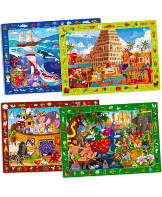 4 x 60 Pieces Puzzles for Kids Ages 4-6 -  Educational Search & Find Toy