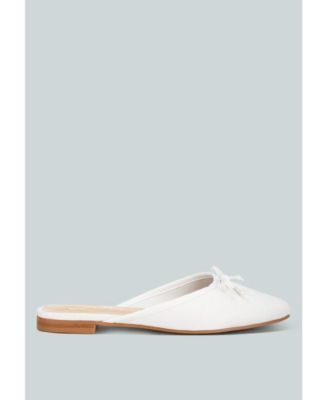 Taylena Satin Bow Detail Mules