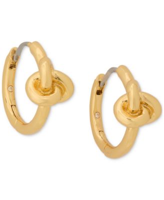 kate spade new york - Small Knotted Huggie Hoop Earrings, 0.62"