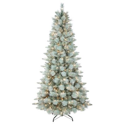 Puleo International - 7.5-ft. Stratford Pine Tree with 500 Clear Lights & Stand