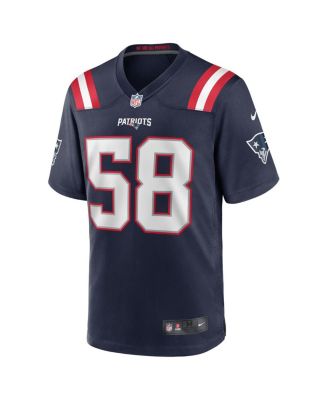 Men's Anfernee Jennings Navy New England Patriots Team Game Jersey