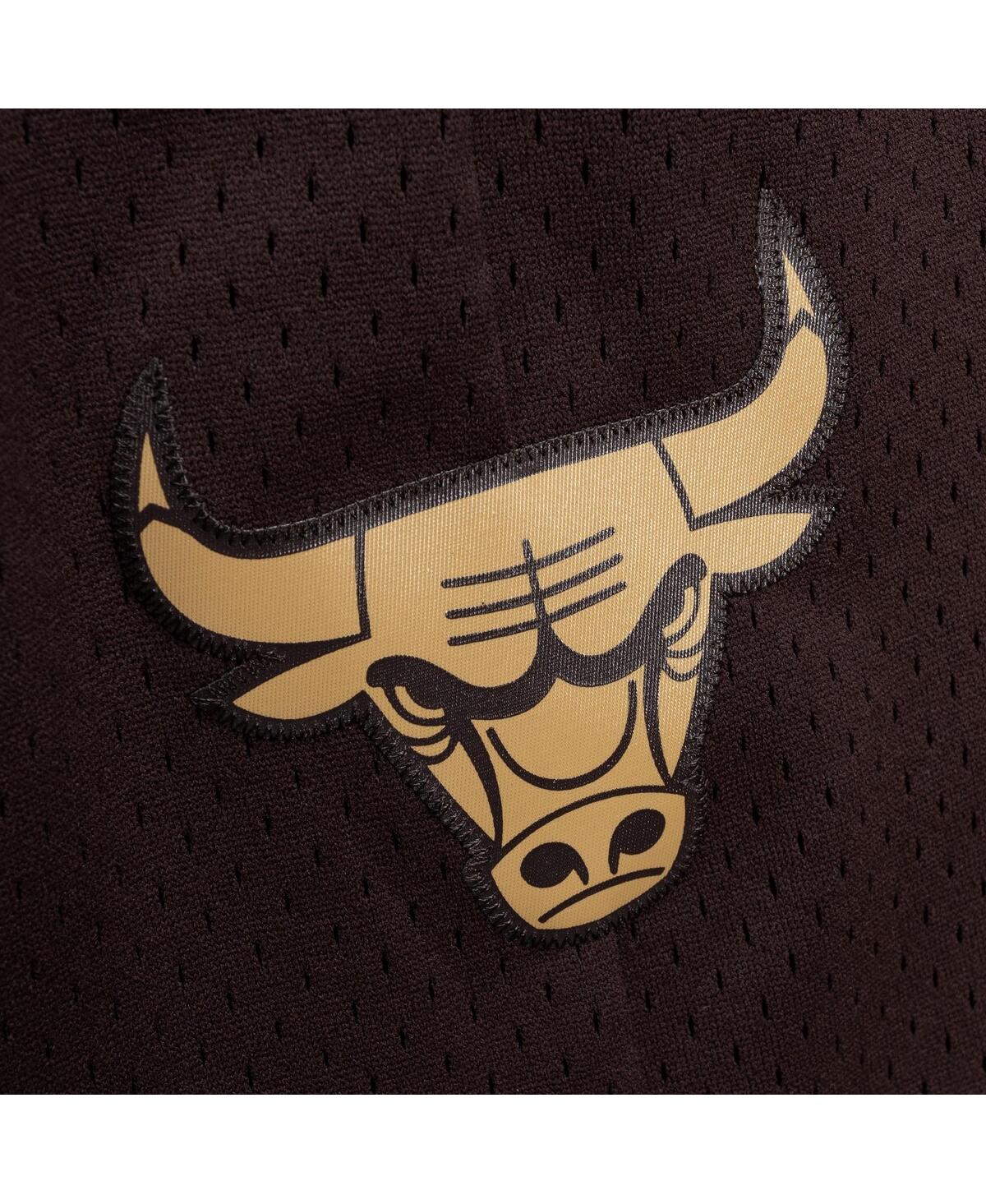 Mitchell & Ness Men's Brown Chicago Bulls 1997-98 Hardwood Classics Lux Swingman Shorts In Brown