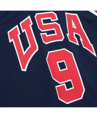 Men's Michael Jordan Navy USA Basketball 1984 Authentic Jersey