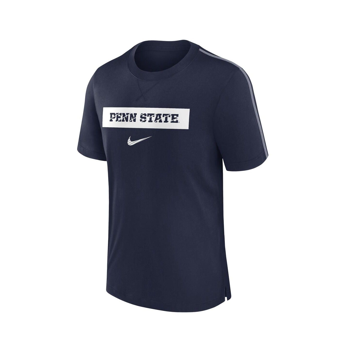 Мужская футболка Nike Navy Penn State Nittany Lions 2024/25 Sideline Player Performance Tri-Blend — фото 3