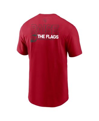Men's Red Tampa Bay Buccaneers Outline T-Shirt