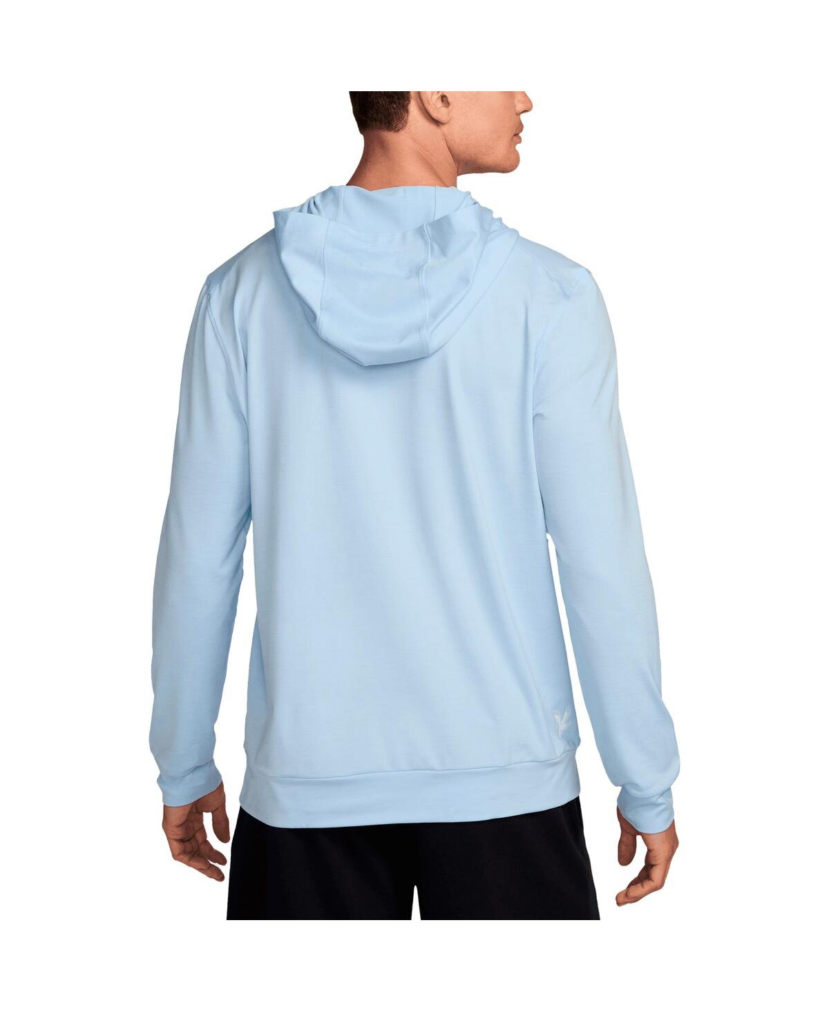 Nike Men's Light Blue U.s. Paralympics Restore Yoga Long Sleeve Hoodie T-shirt In Light Blue